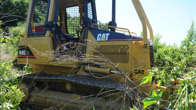 Image: The bulldozer that killed Greg Longenecker in July 2018.