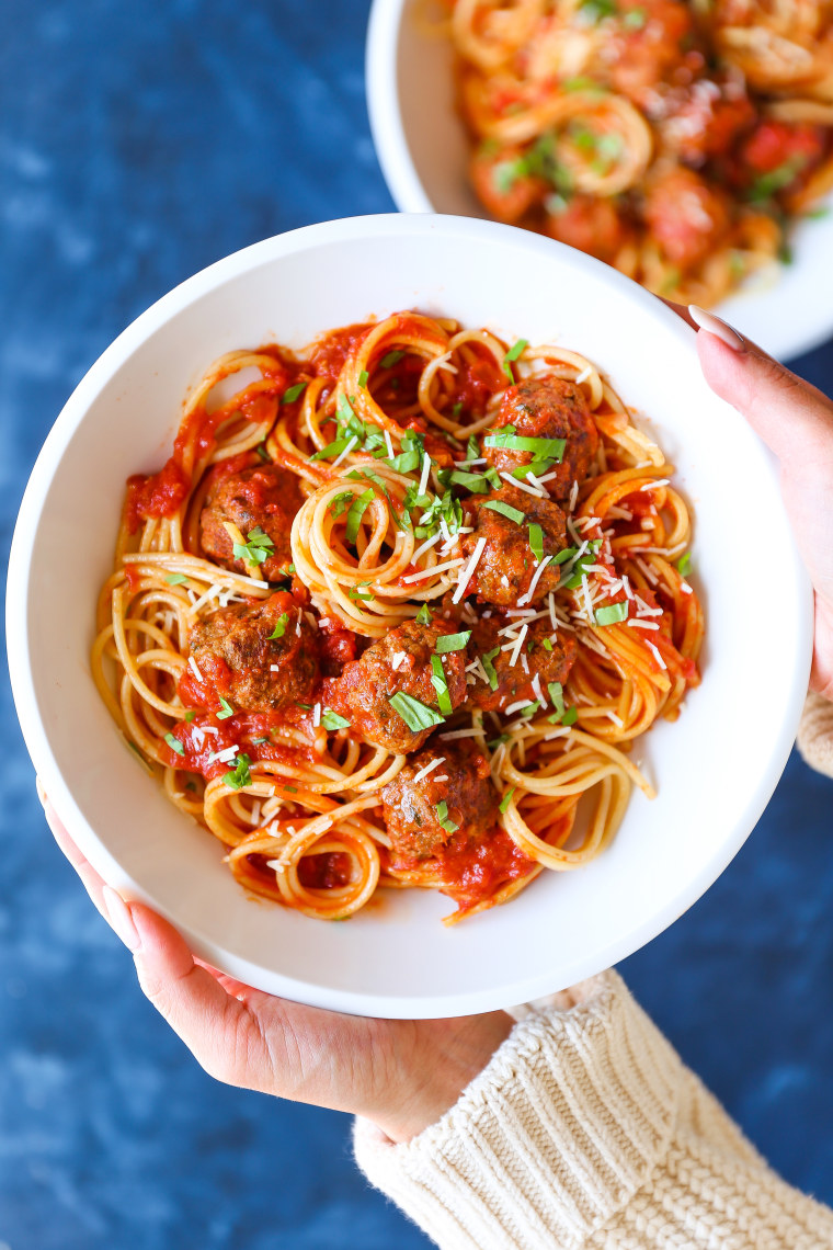 Slow Cooker Spaghetti and Meatballs