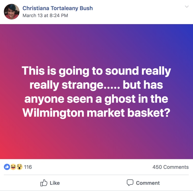 After seeing a ghost appear to her, Christiana reached out to the community to see if anyone else had seen something similar.