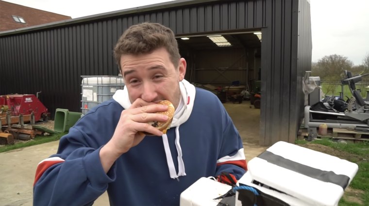 Youtuber Tom Stanniland, known as Killem, sent a Big Mac to space. After it returned, he ate it.
