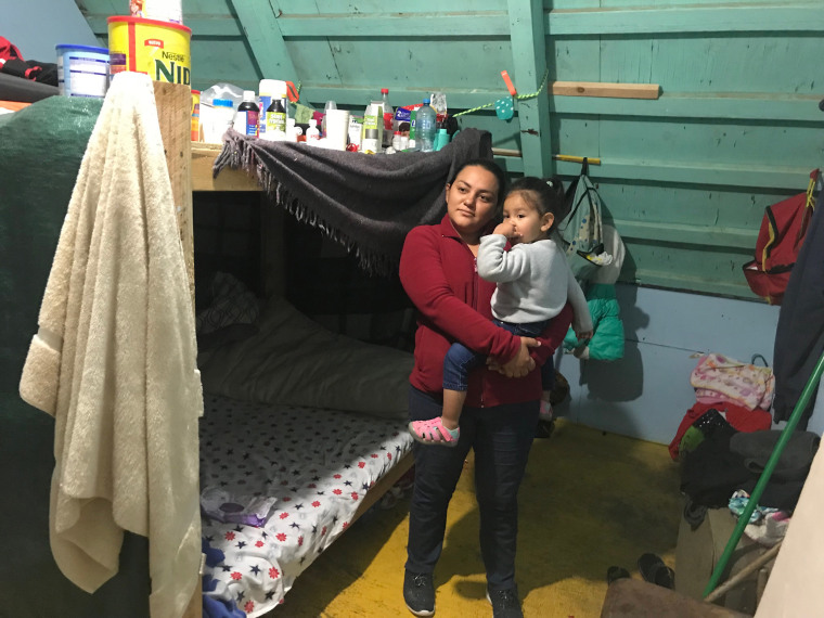 Vanesa Castro, 30, and her daughter Andrea, 2, are asylum-seekers from Honduras.