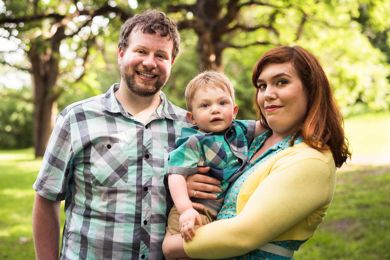 While Tyler and Chrissy Jackson love watching Cillian explore on his own, they sometimes get nervous that he's going to run into something (or run over the dogs). 