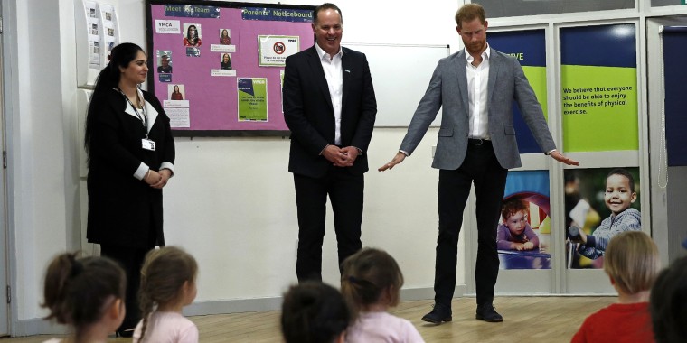Prince Harry at YMCA ballet class