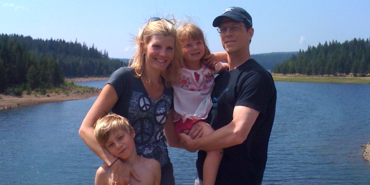 Kate Snow and her family
