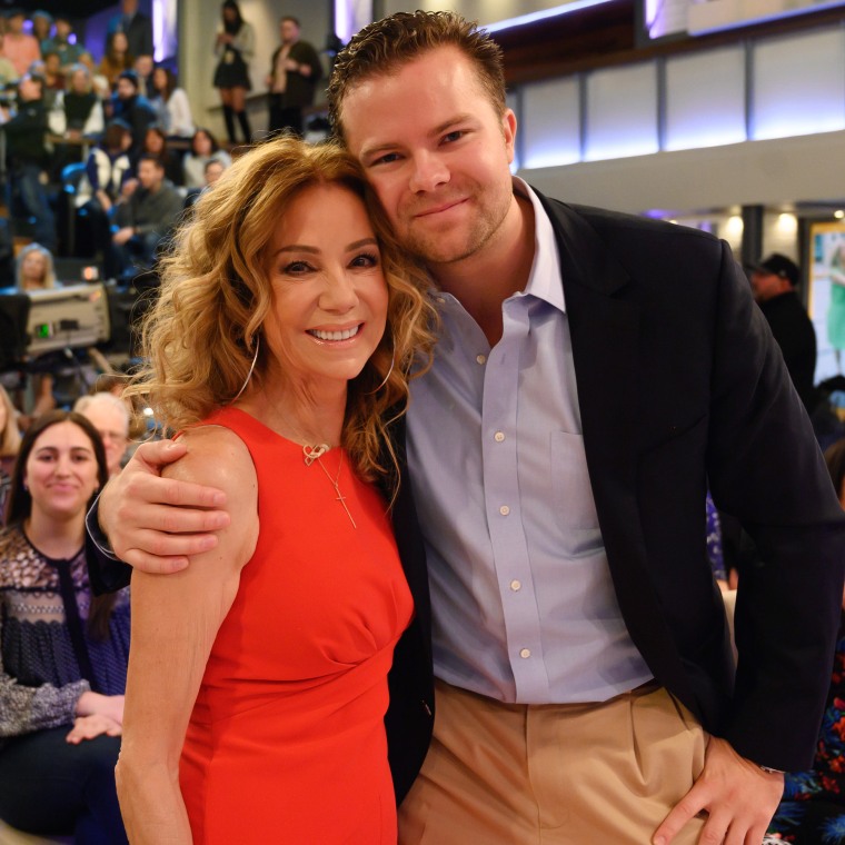 Kathie Lee Gifford and son Cody on her final day on the TODAY show