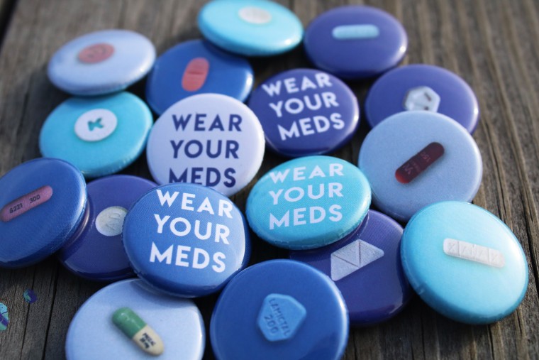 buttons with psychiatric medications