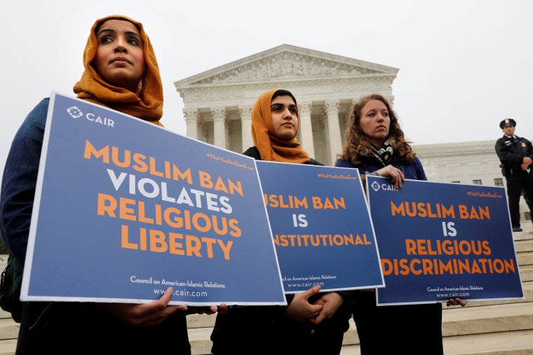 Image: Protesters gather outside the U.S. Supreme Court in Washington