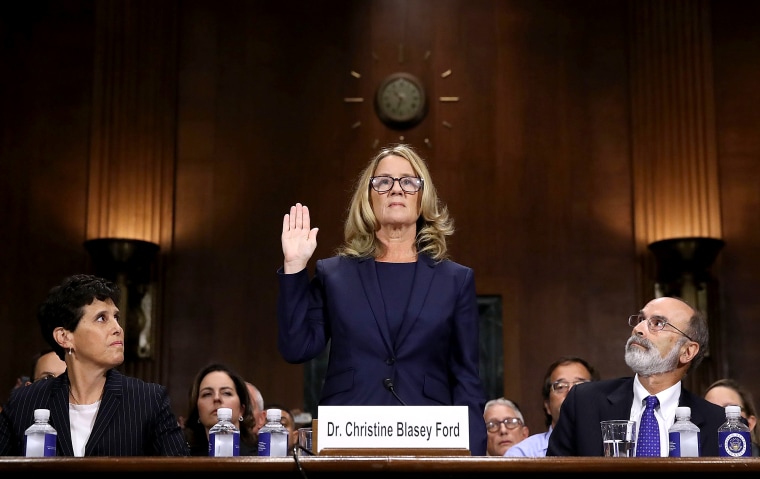 Image: Dr. Christine Blasey Ford And Supreme Court Nominee Brett Kavanaugh Testify To Senate Judiciary Committee