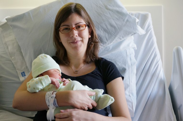 Erin Taylor with her son Ben.