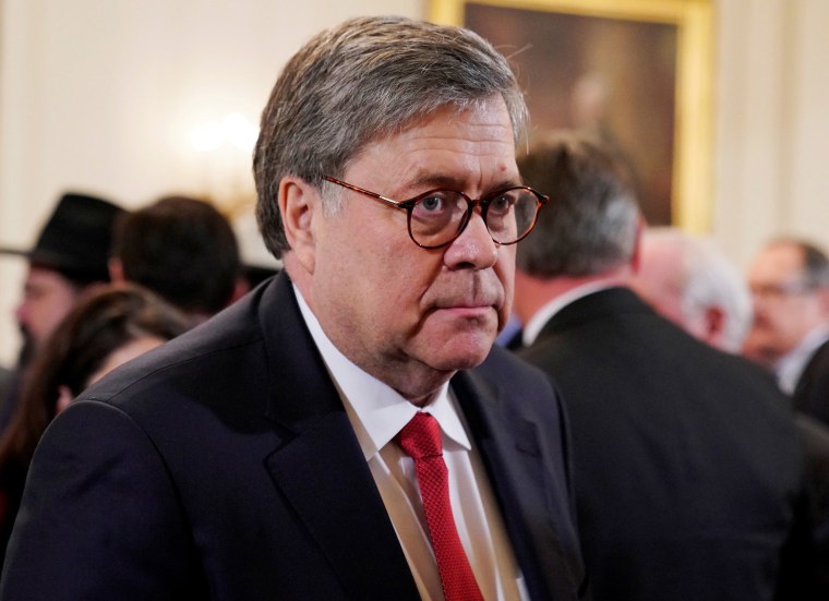 Image: U.S. Attorney General William Barr at the \"2019 Prison Reform Summit\" in the East Room of the White House