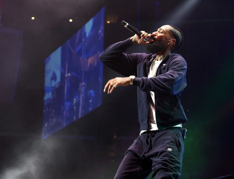 Image: Nipsey Hussle performs onstage at the STAPLES Center Concert Sponsored by SPRITE during the 2018 BET Experience