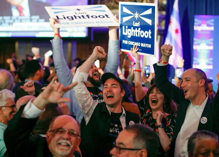 Image: Lori Lightfoot Supporters, Chicago celebration