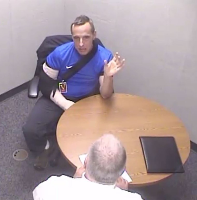 Still frame from CIA interrogation video of Kevin Mallory.