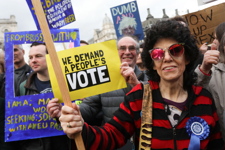 Image: Last month's People's Vote march in London 