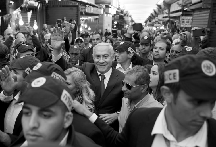 Image: Israeli Prime Minister and head of the Likud party Benjamin Netanyahu