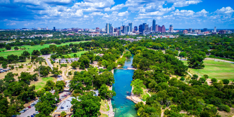 Image: Barton Springs Paradise in the Capital City of Austin Texas