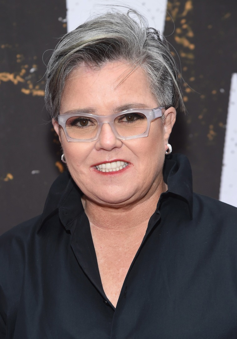 Rosie O'Donnell, pixie haircut, gray hair, hairstyles