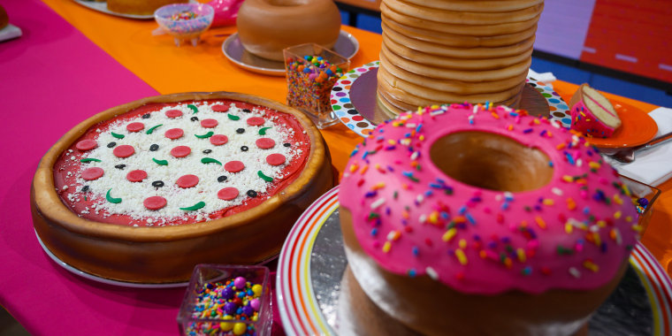 Amira Kassem's Rainbow Explosion Cake + Donut Cake