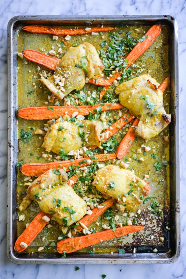 Curried Chicken Sheet Pan Dinner