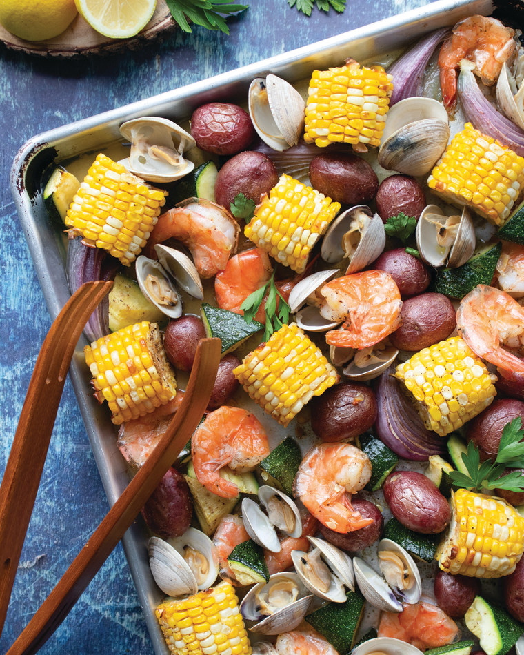 Sheet Pan Clam Bake