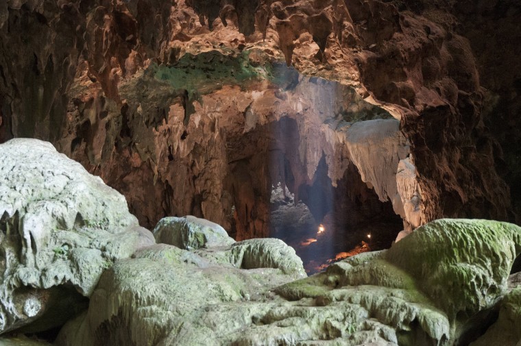 Image: Callao Cave on Luzon Island, in the Philippine, where the fossils of newly identified hominin species Homo luzonensis were discovered