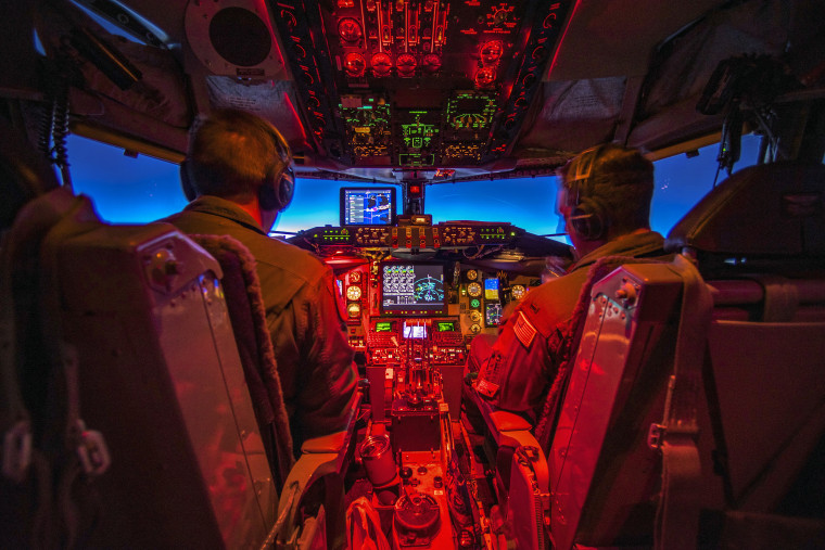 Pilots with the Wisconsin Air National Guard's 128th Air Refueling Wing in Milwaukee