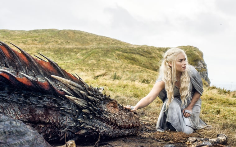 Dany and dragon in Game of Thrones