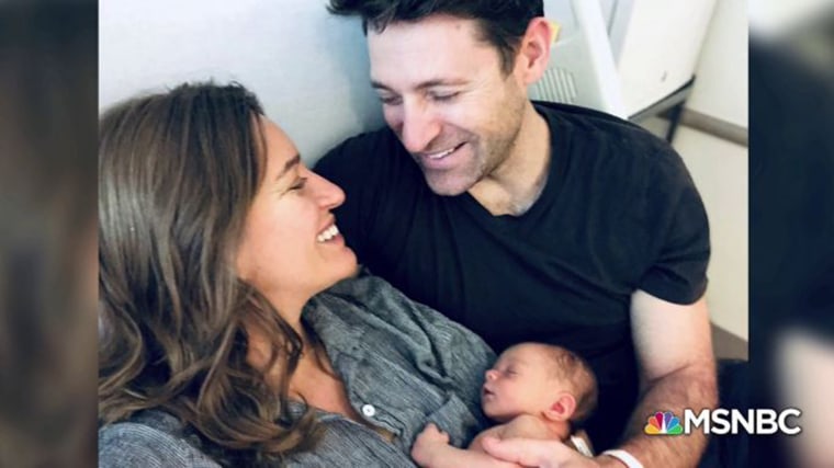 MSNBC anchor Katy Tur and her husband, CBS News correspondent Tony Dokoupil, welcomed baby boy Theodore "Teddy" Dokoupil on Saturday.