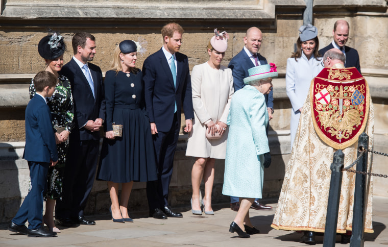 The Royal Family Attend Easter Service At St George's Chapel, Windsor