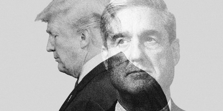 Photo illustration of Donald Trump and Robert Mueller.