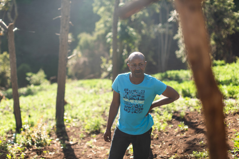 Image: Garlic farmer Solomon Wambogo Munyua