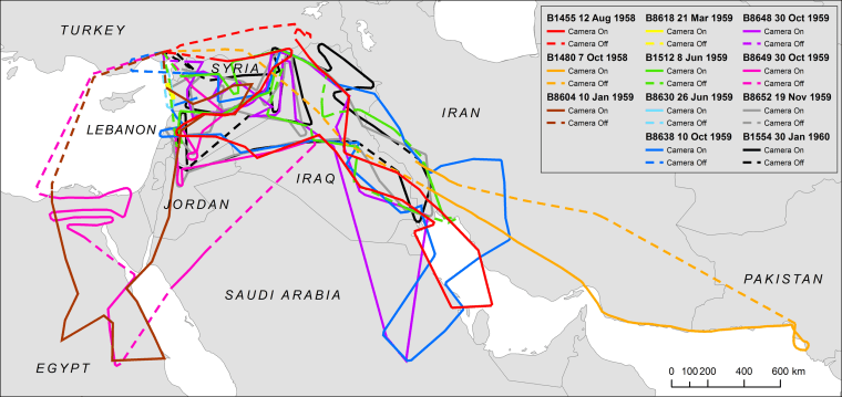 Image: The U.S. Government flew a series of U-2 spy missions over the Middle East during the 1950s and 1960s.