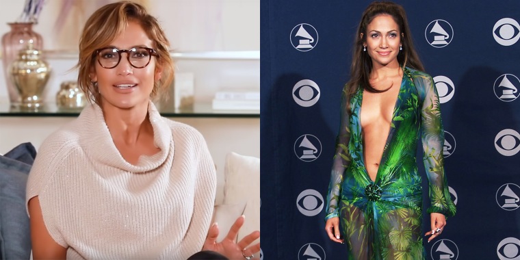 Jennifer Lopez Versace Grammys dress