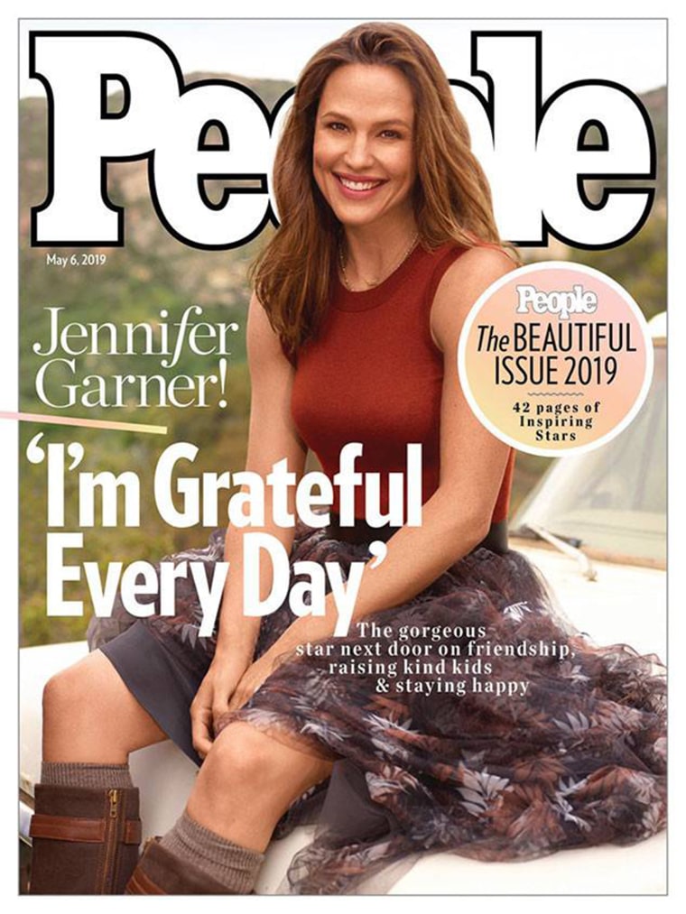 Jennifer Garner on the cover of People's 2019 Beautiful Issue.