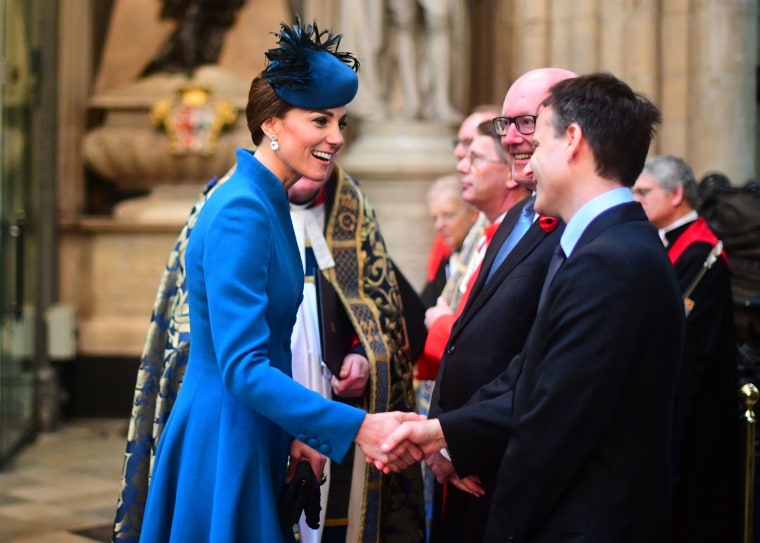 The Duchess of Cambridge attends the Anzac Day service