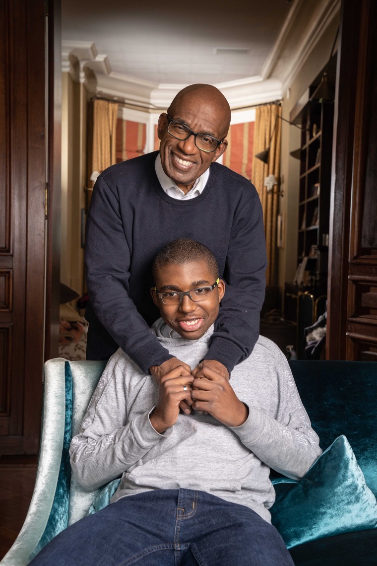 Al Roker with his son.