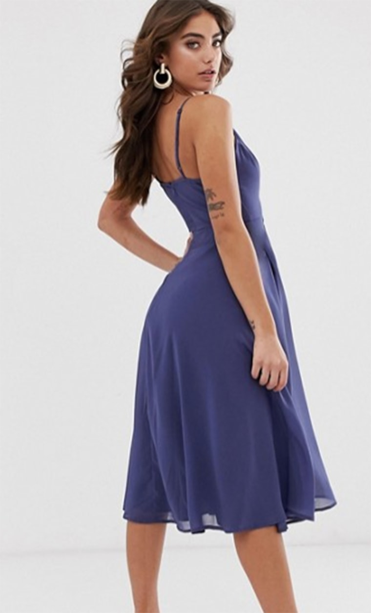 This is how the dress looked after ASOS apparently digitally edited out the clips. 