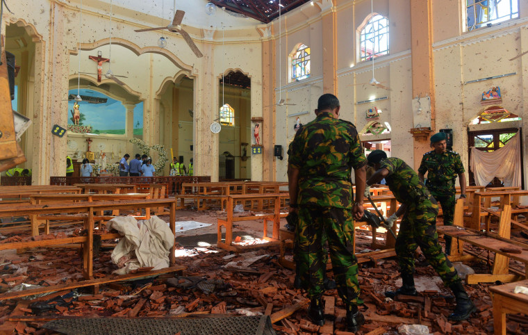 Image: The interior of St. Sebastian's Church in Negombo, Sri Lanka