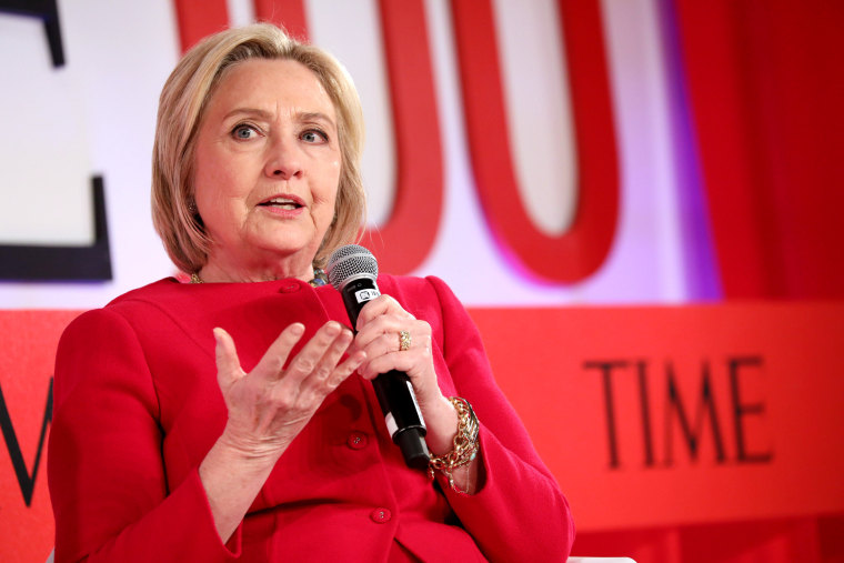 Image: Hillary Clinton speaks at the TIME 100 Summit on April 23, 2019 in New York.