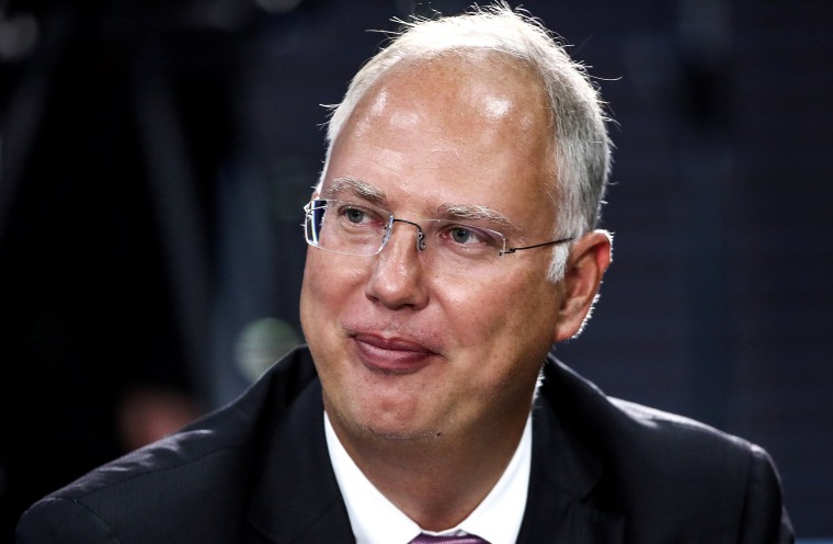 Image: FILE PHOTO: Russian Direct Investment Fund CEO Dmitriev waits before a meeting of Russian President Putin with representatives of the foreign business community on the sidelines of the Eastern Economic Forum in Vladivostok