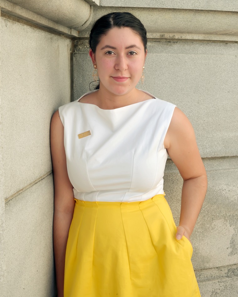 Image: Contreras-Montesano is  determined to highlight diverse, younger poets in her workshops, especially because when she first started writing poetry she wasn't sure whether her own experiences as a Mexican-American poet were "legitimate" subject