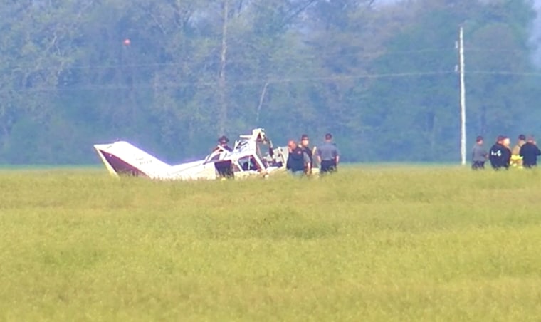 Image: Two men were killed in a plane crash in Henderson County, Kentucky, on April 24, 2019.