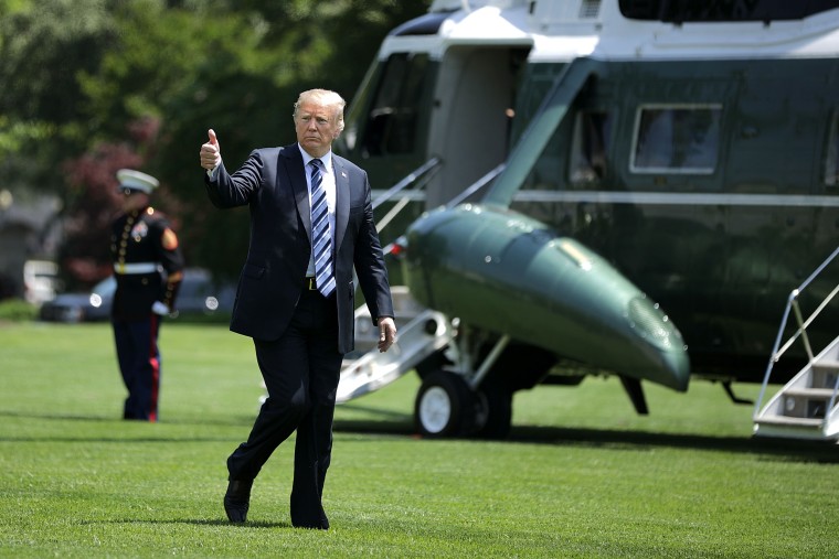 Image: President Trump Returns To White House