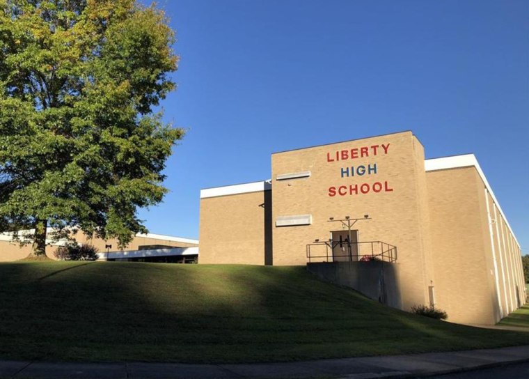 Image: An assistant principal at Liberty High School in West Virginia has been accused of harassing a transgender male student over his choice in bathrooms.