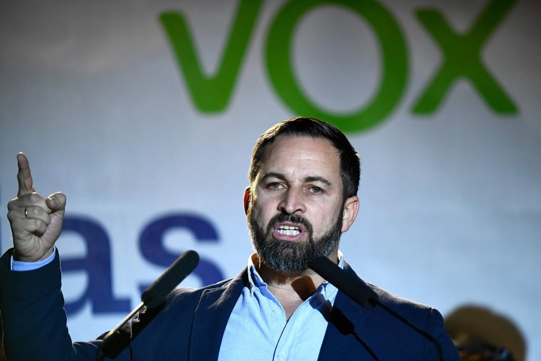Image: Vox party leader Santiago Abascal 