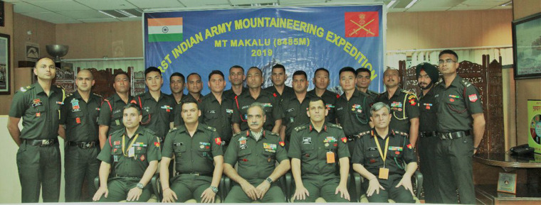 The Indian army's mountaineering expedition team
