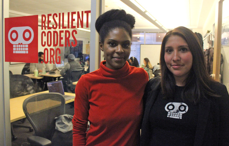 Rouguiatou Diallo and Stephanie Castanos of Resilient Coders.