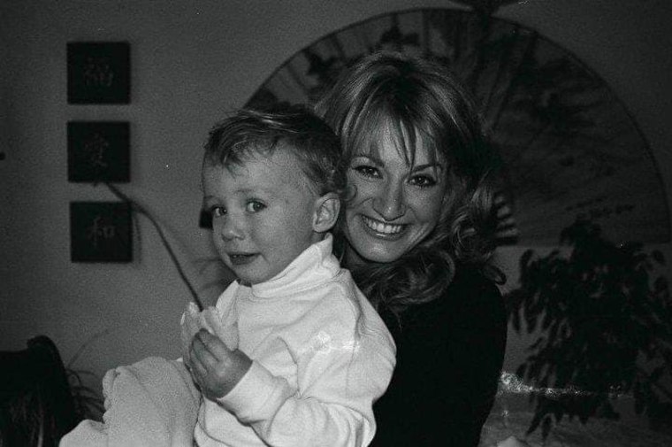 Jennifer Casper Ross with her son, Isaac.