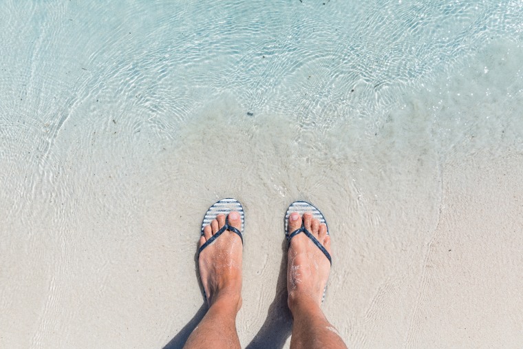 More men are wearing sandals