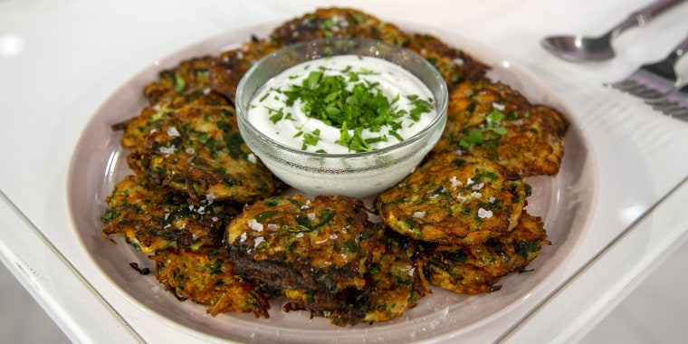 Joy Bauer's Breakfast Pizza + Sweet Potato Pancakes + Omelet 'Doughnuts'